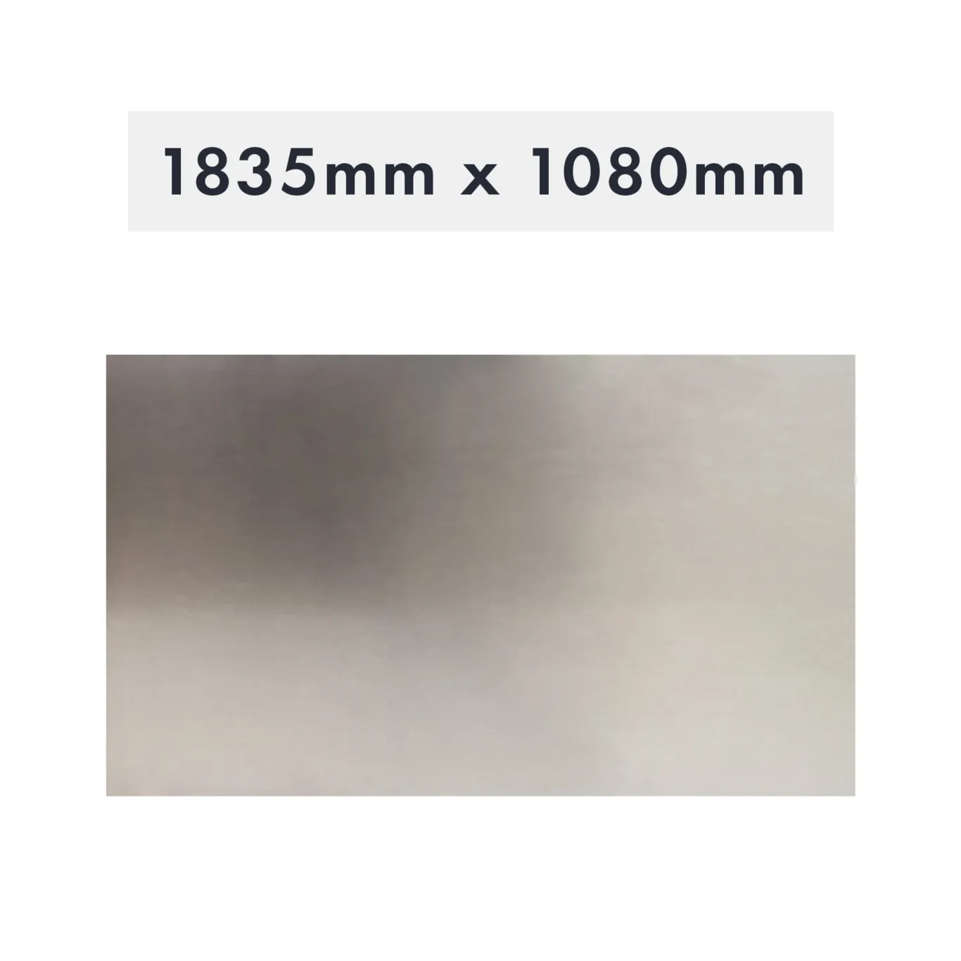 Frontpanel nedre 1835mm x 1080mm x 2mm