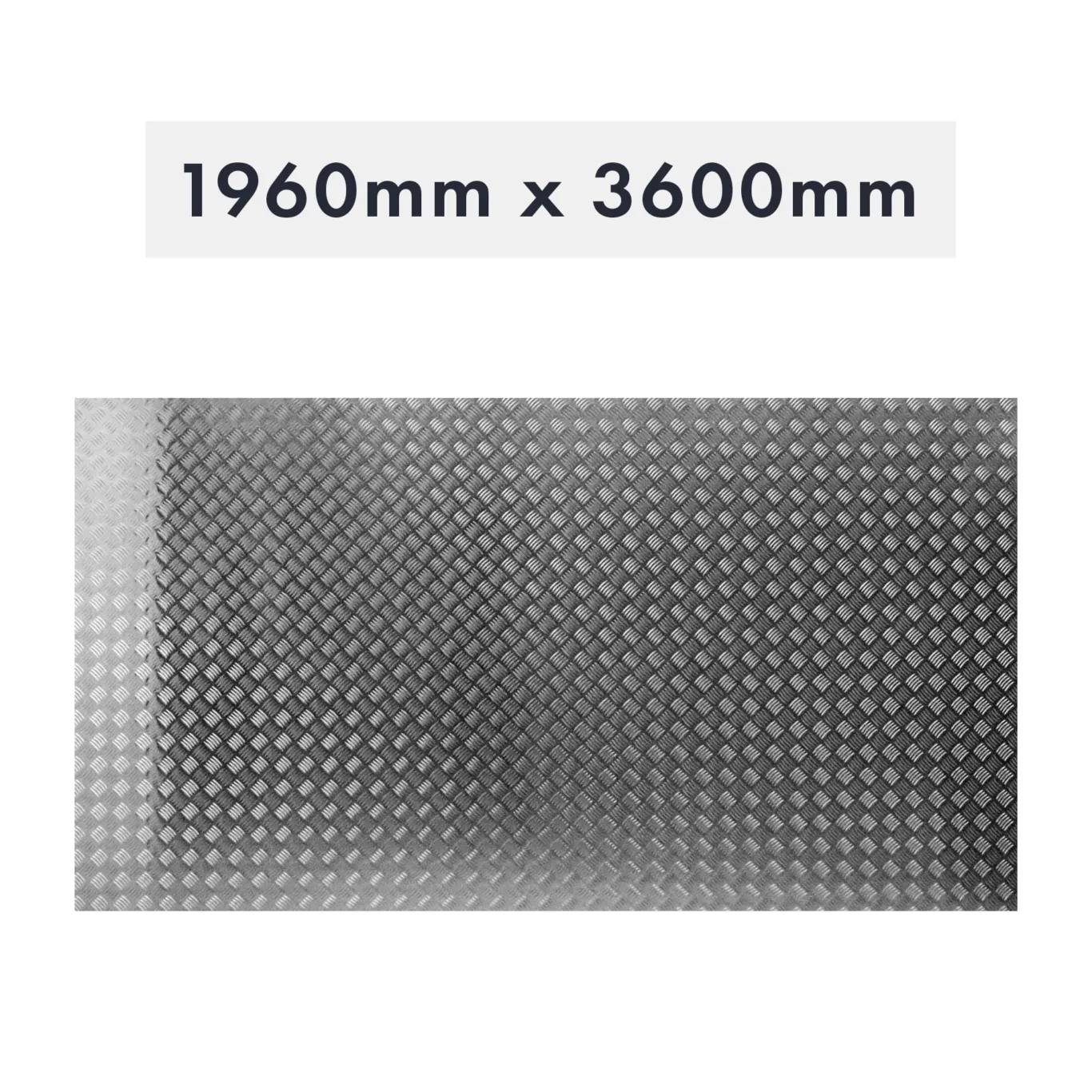 Aluminiums bundplade 1960x3600x2x4mm