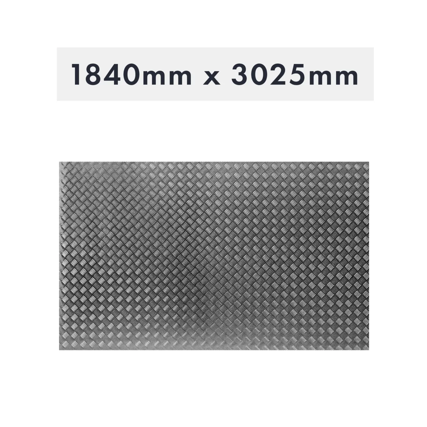 Aluminiums bundplade 3025x1840x2x4mm