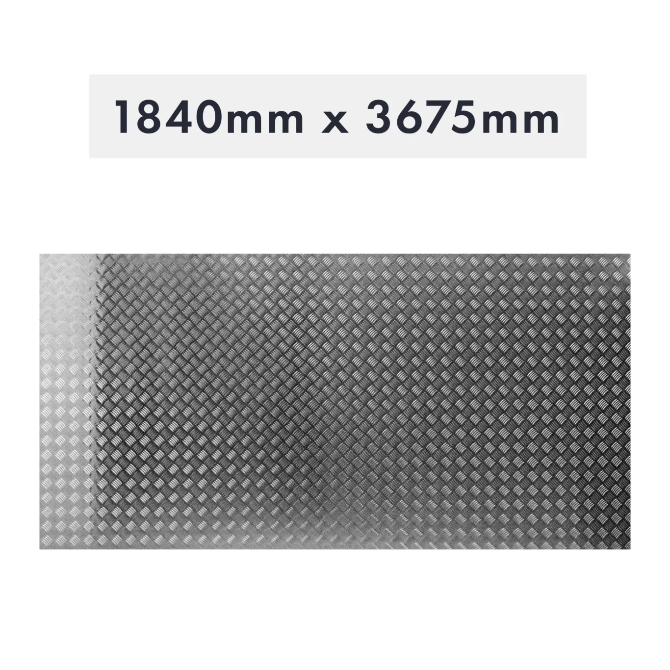 Aluminiums bundplade 1840x3675x2x4mm