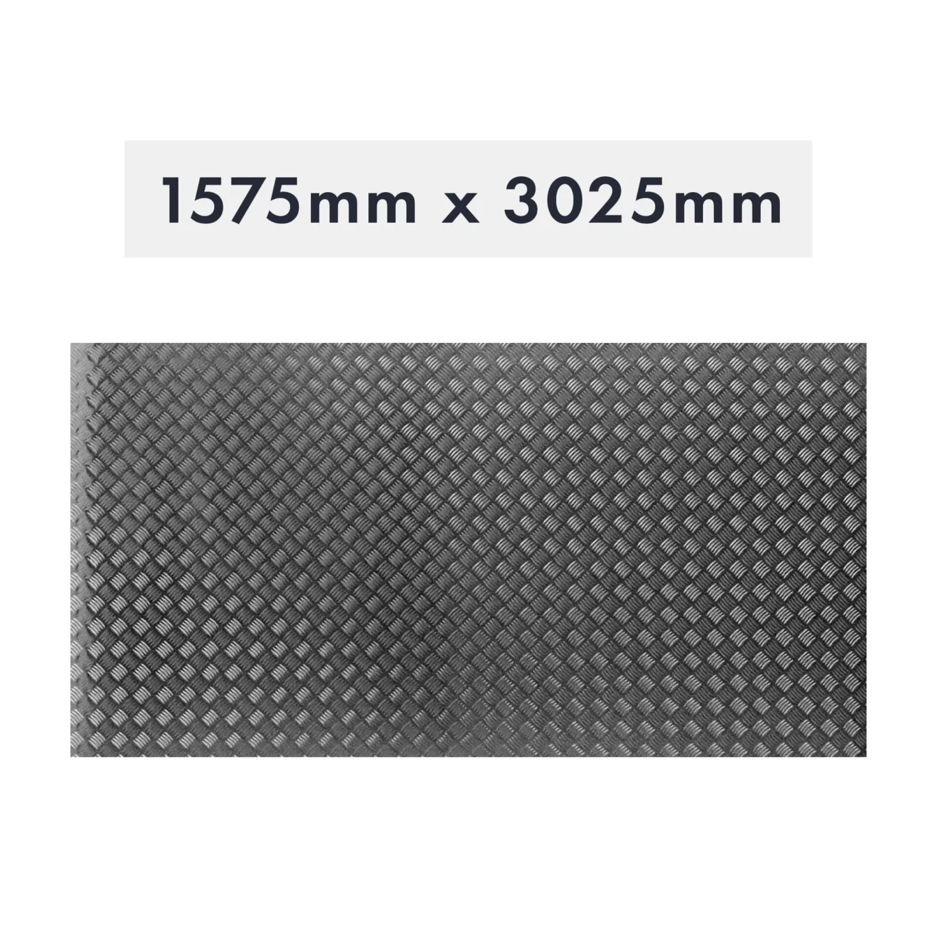 Aluminiums bundplade 3025x1575x2x4mm