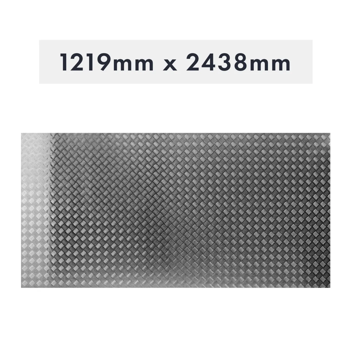 Aluminiums bundplade 1219x2480x2x4mm