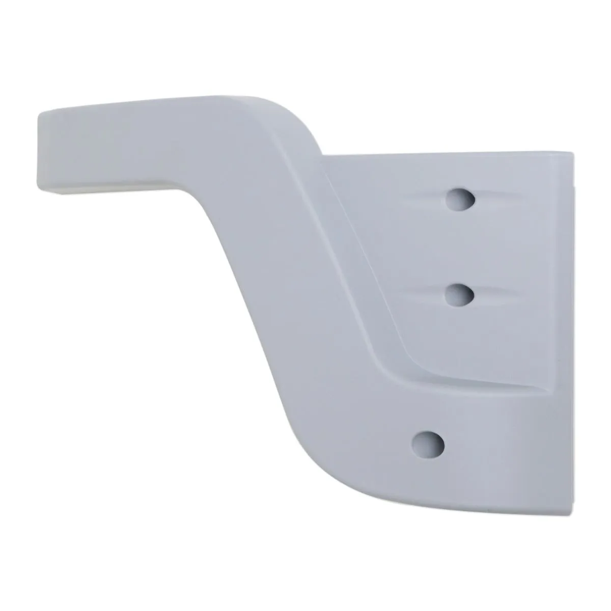 Hjørneliste grå plast HB mrk2 venstre for