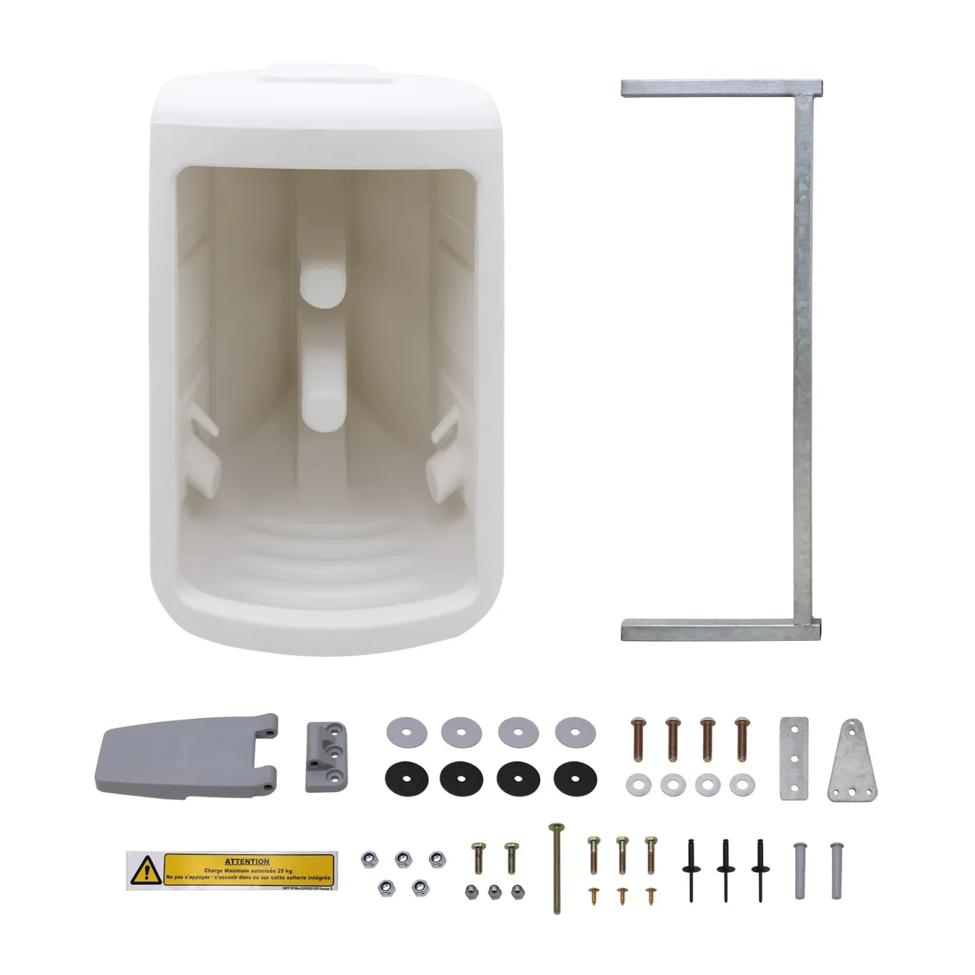 Integreret sadelskab på dør