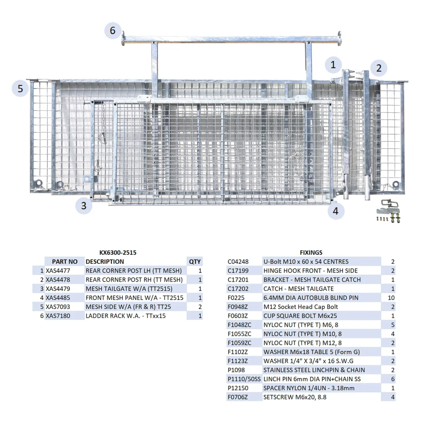 Ekstra høje sider - Gittersider