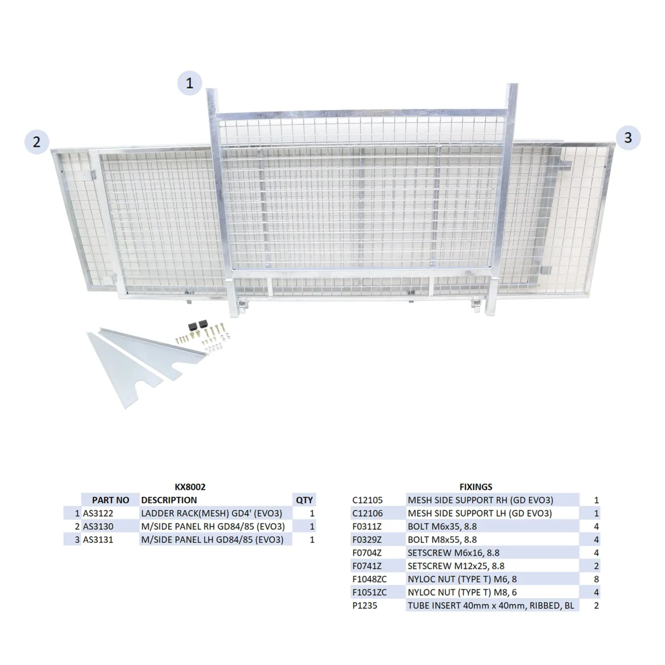 Ekstra høje sider - Gittersider