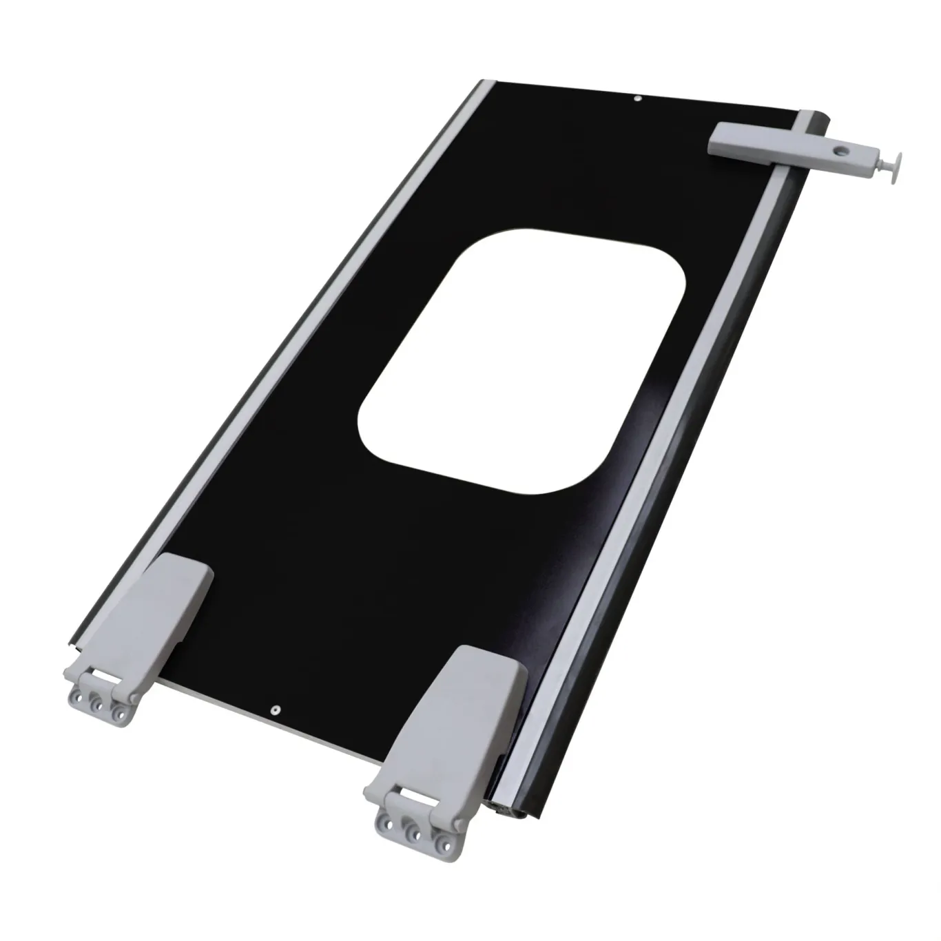 Topdør over frontrampe højre sort