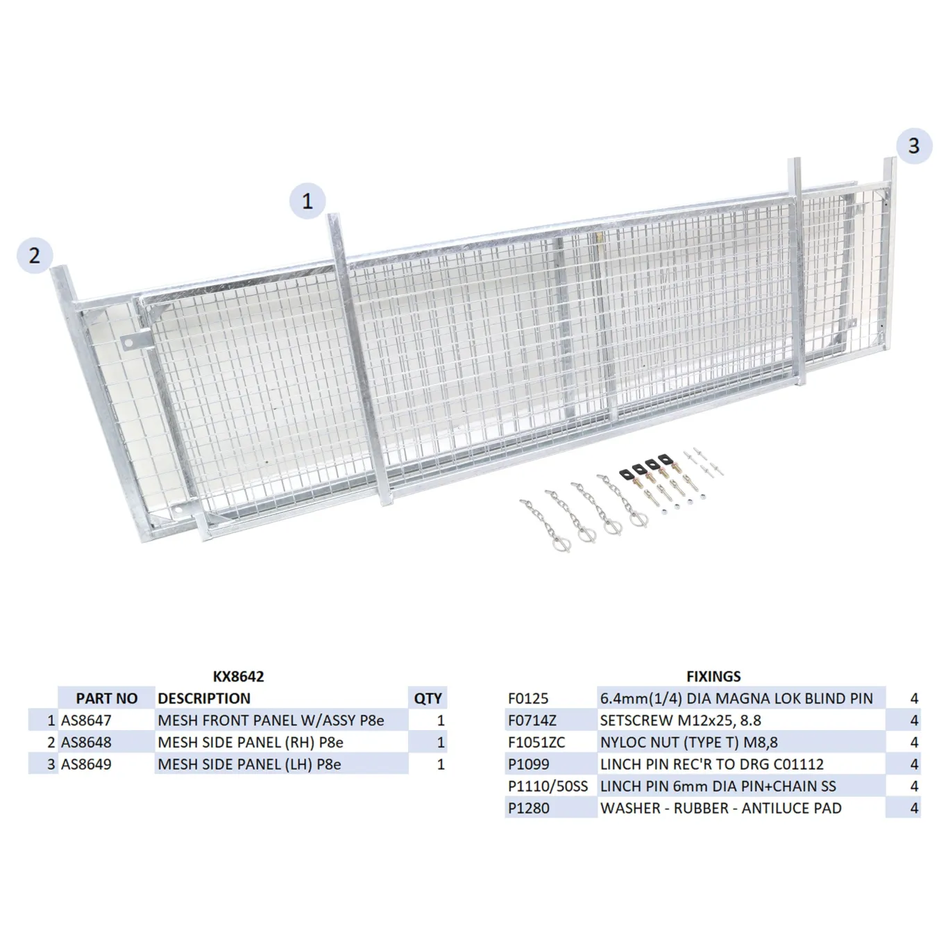 Gittersider komplet rampe